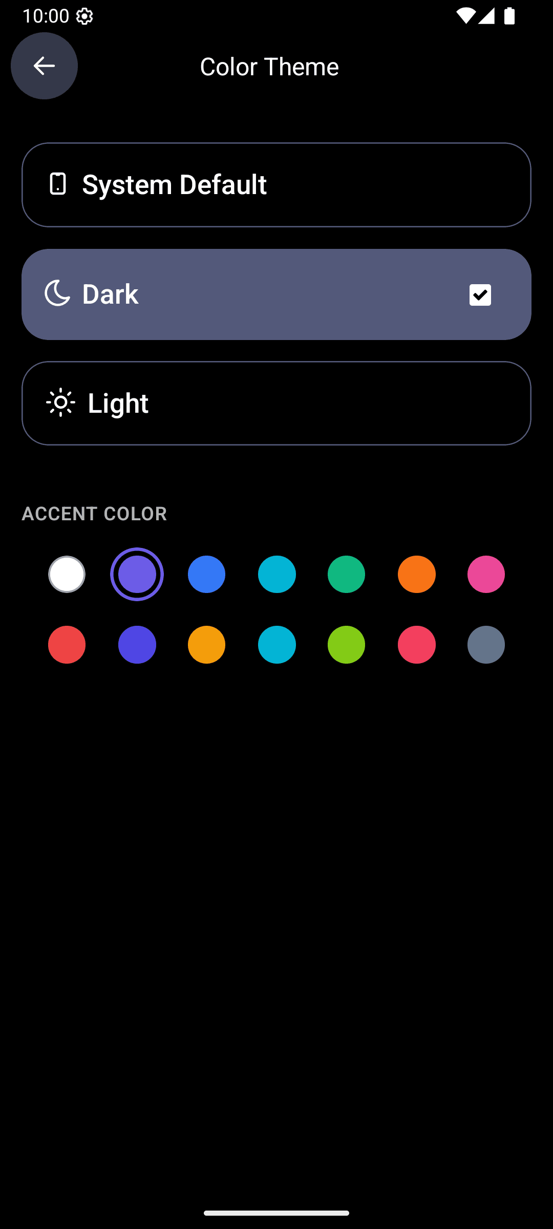 Make It Yours: Dark Mode, Light Mode & 14 Accent Colors